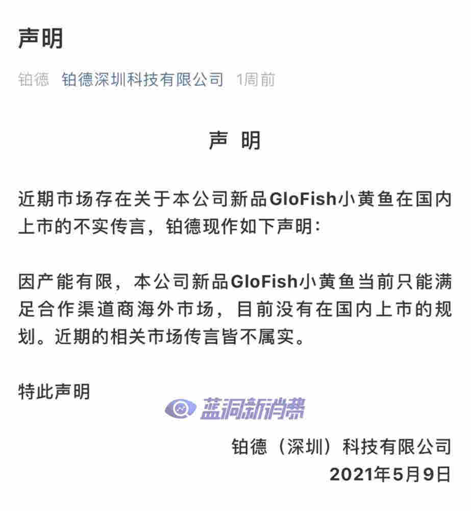 鉑德回應小黃魚引起相關股票異動：不實傳言系股民偽造，謹慎投資